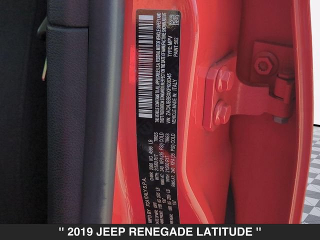 Used 2019 Jeep Renegade Latitude w/ Popular Equipment Group AWD/4WD image 36
