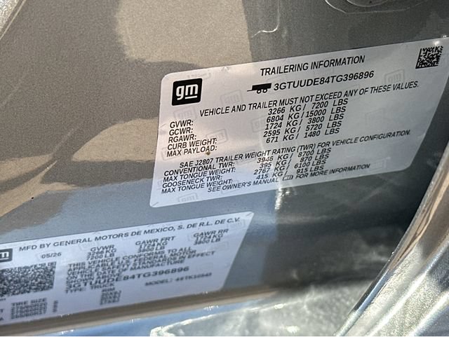 New 2026 GMC Sierra 1500 SLT w/ SLT Premium Plus Package AWD/4WD image 36