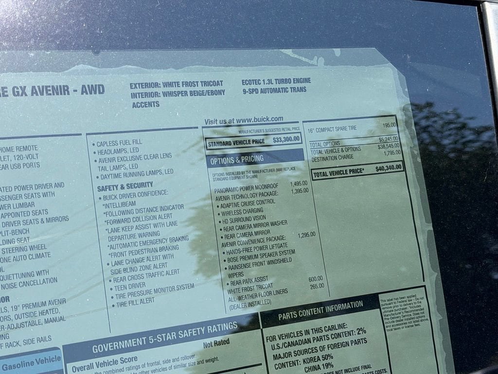 New 2026 Buick Encore GX Avenir w/ Avenir Technology Package AWD/4WD image 7