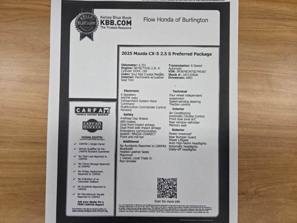 Used 2025 MAZDA CX-5 AWD 2.5 S image 36