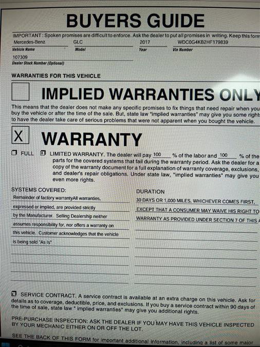 Used 2017 Mercedes-Benz GLC 300 4MATIC image 9