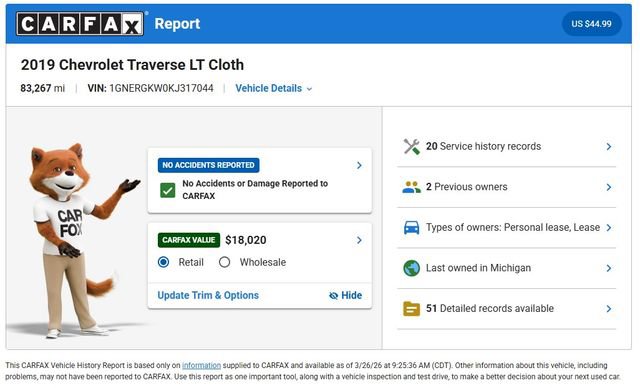 Used 2019 Chevrolet Traverse LT image 5