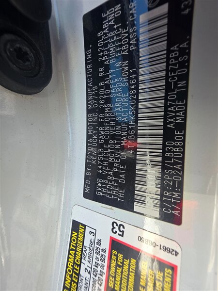 Used 2019 Toyota Camry XSE FWD image 19