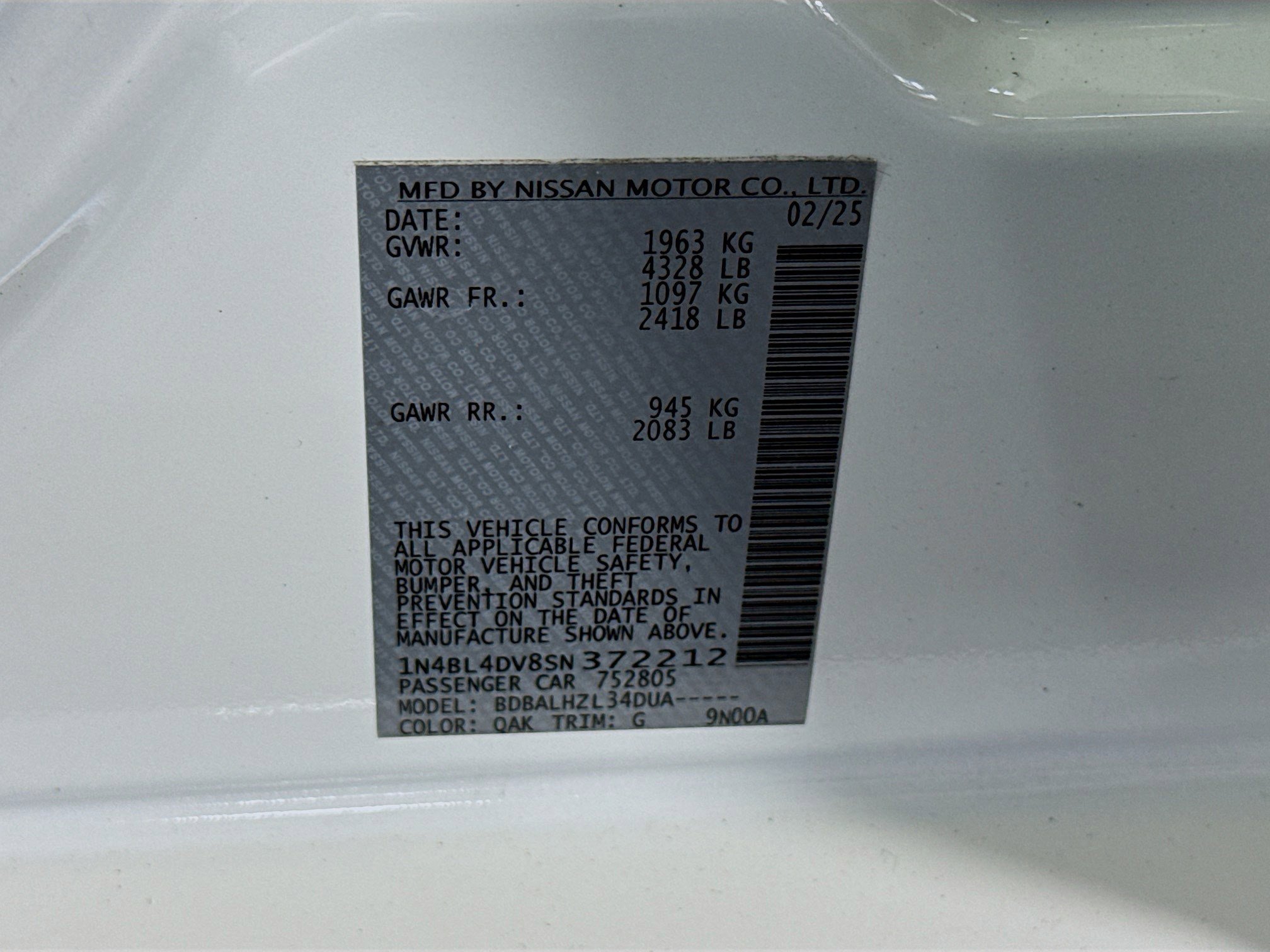 Used 2025 Nissan Altima 2.5 SV image 40