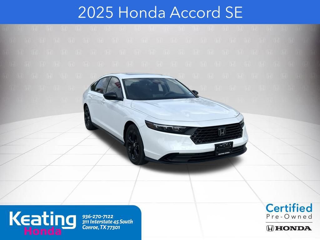 Certified 2025 Honda Accord SE