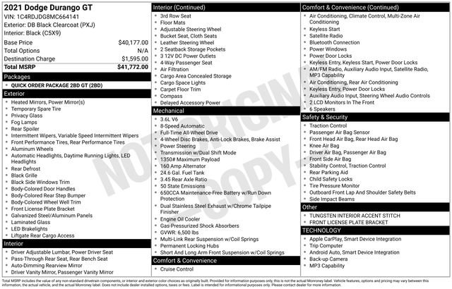 Used 2021 Dodge Durango GT image 34