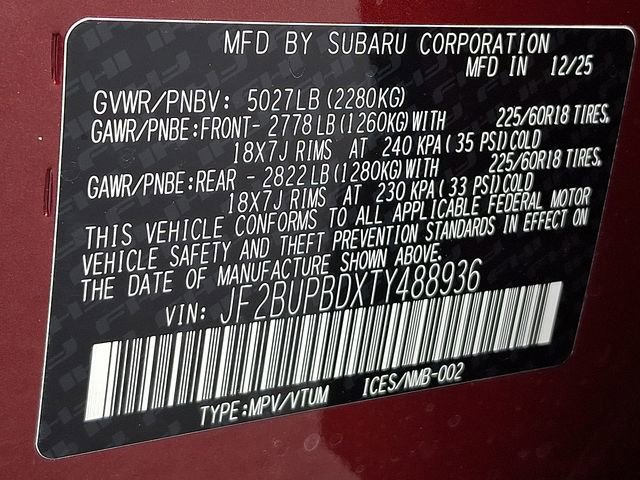 New 2026 Subaru Outback Premium w/ Premium/Limited Package AWD/4WD image 11