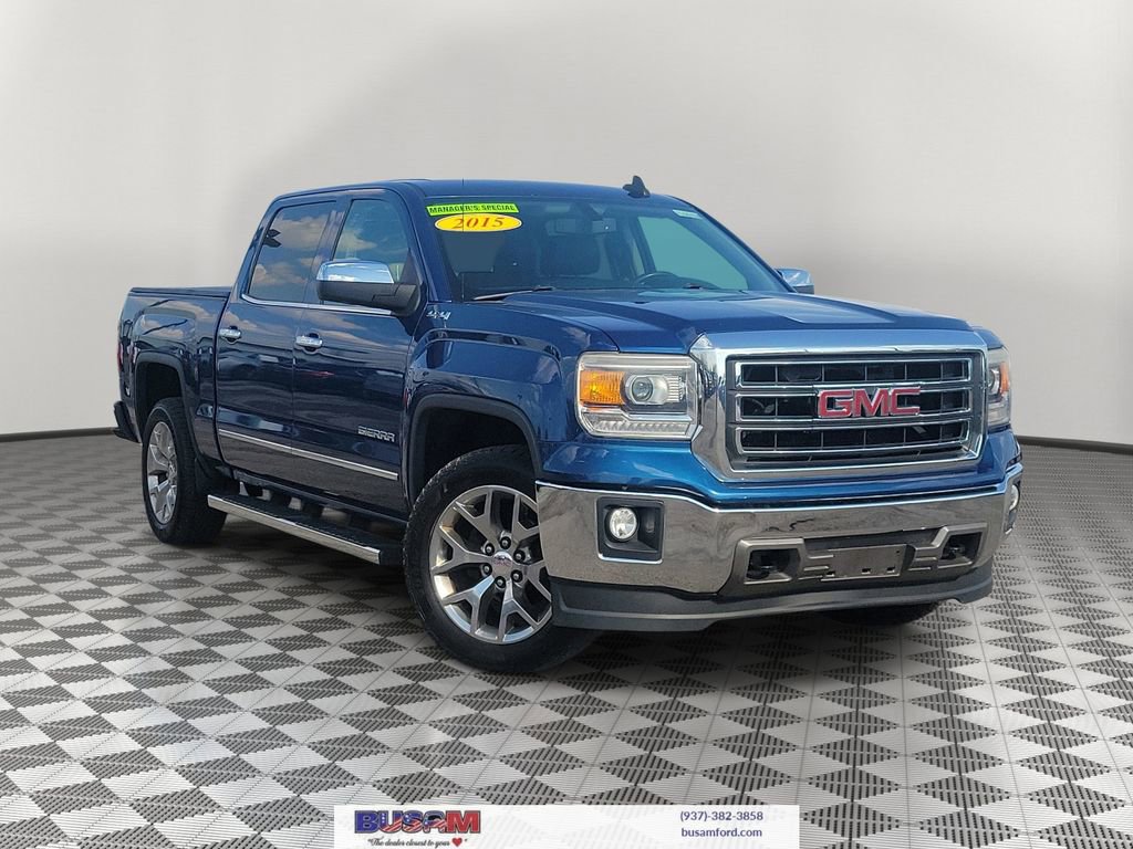 Used 2015 GMC Sierra 1500 SLT w/ SLT Crew Cab Value Package AWD/4WD image 1