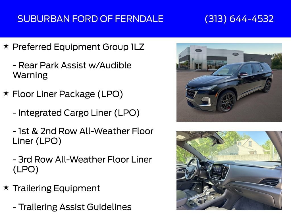Used 2022 Chevrolet Traverse Premier w/ Redline Edition AWD/4WD image 9