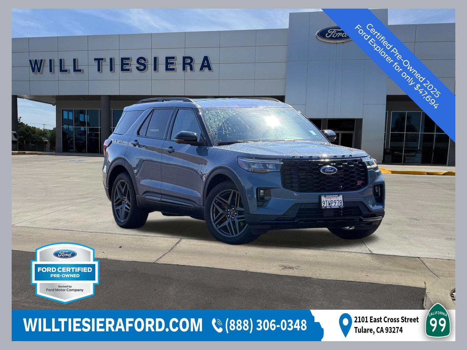 Certified 2025 Ford Explorer ST AWD/4WD image 1