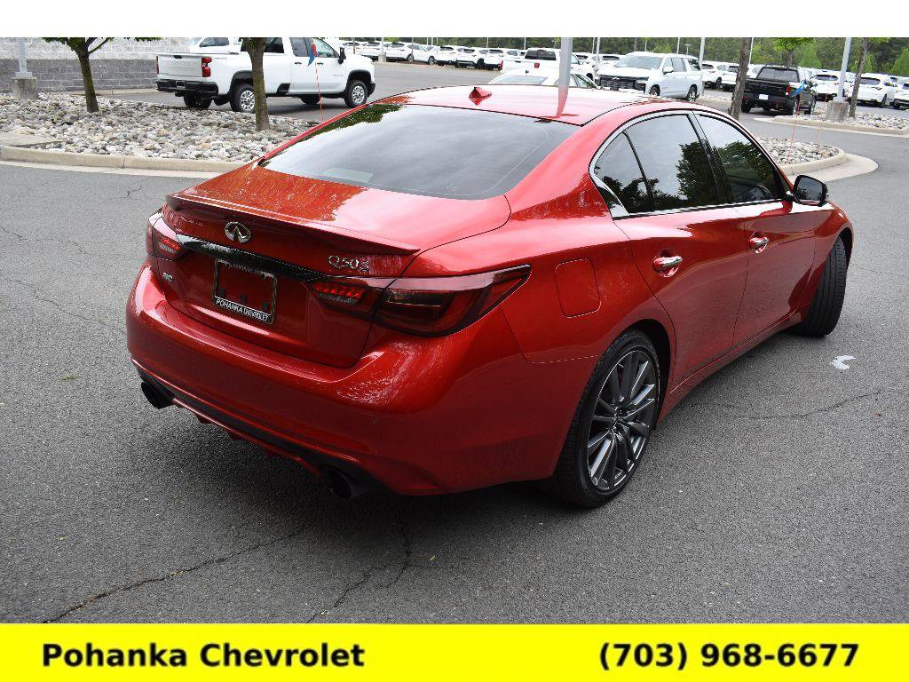 Used 2021 INFINITI Q50 Red Sport 400 w/ Proactive Package AWD/4WD image 7