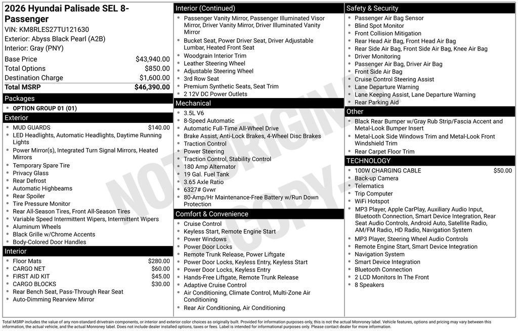 New 2026 Hyundai Palisade SEL AWD/4WD image 25
