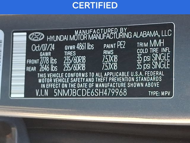 Certified 2025 Hyundai Tucson SEL AWD/4WD image 27