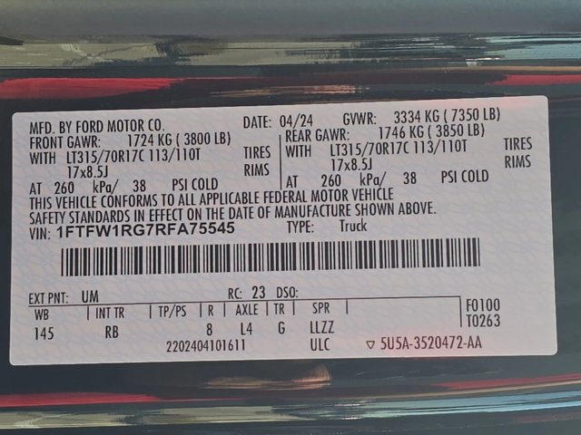 Used 2024 Ford F150 Raptor AWD/4WD image 25