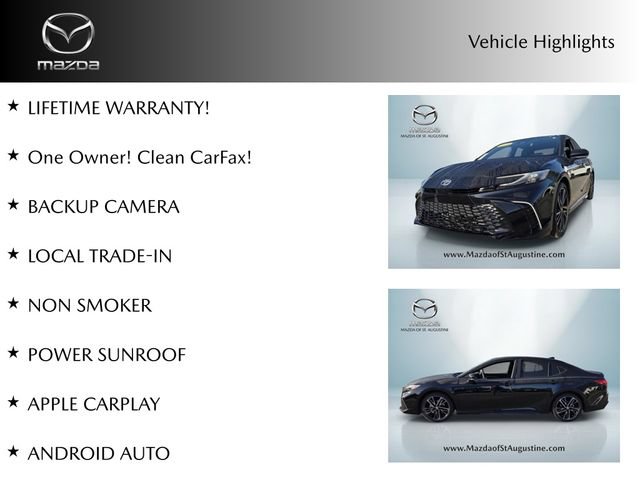 Used 2025 Toyota Camry XSE FWD image 2