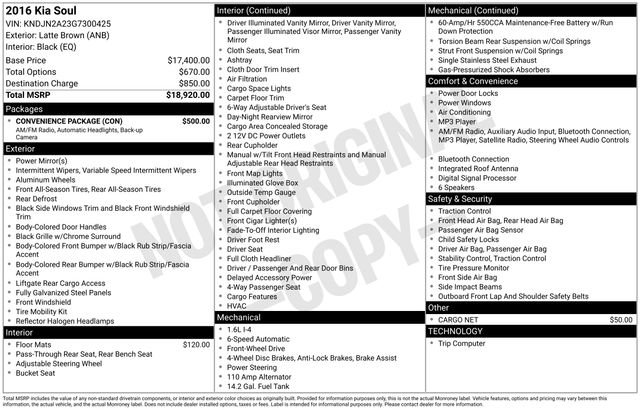 Used 2016 Kia Soul Base w/ Convenience Package image 15