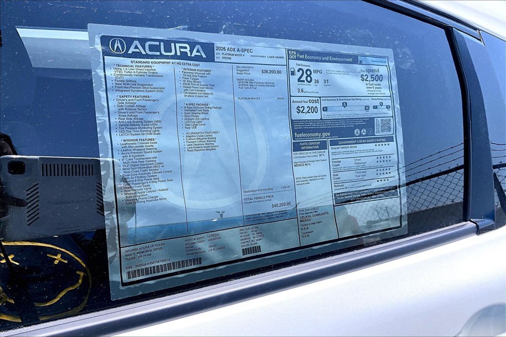 New 2026 Acura ADX A-Spec FWD image 39