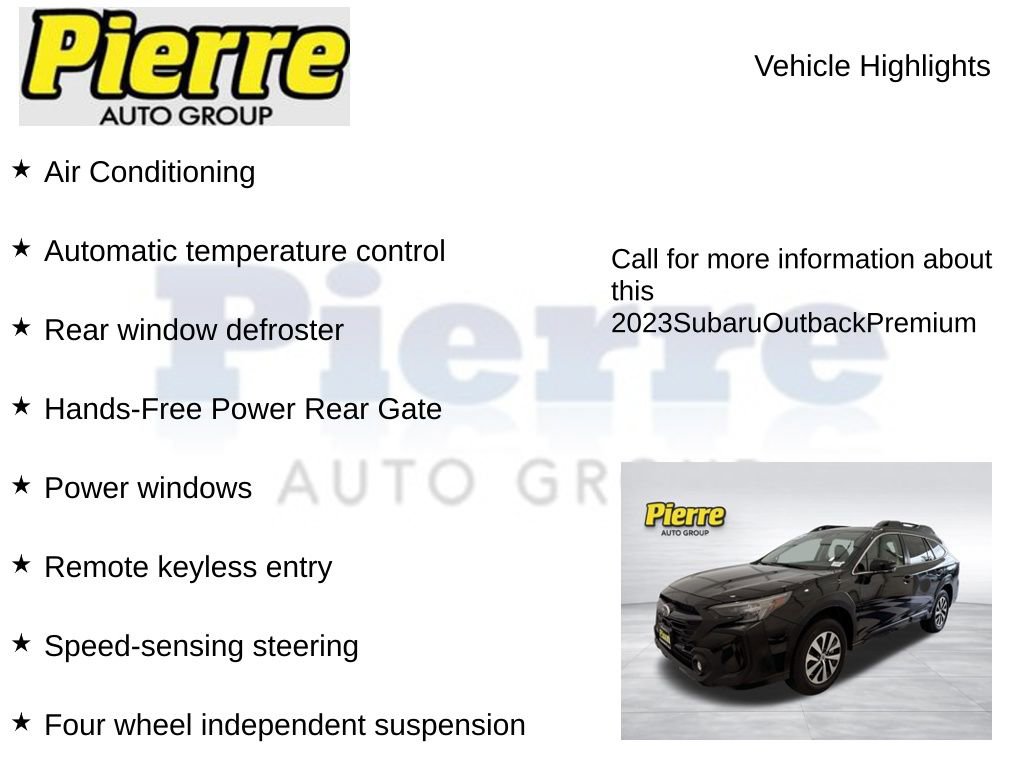 Used 2023 Subaru Outback Premium AWD/4WD image 14
