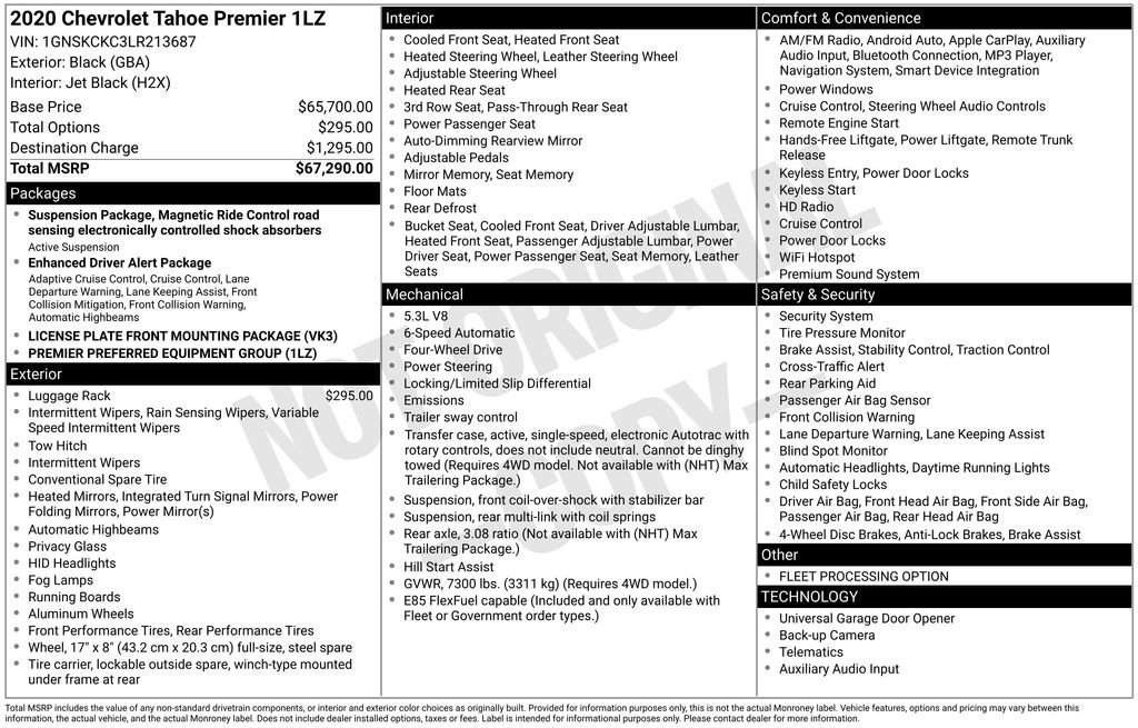Used 2020 Chevrolet Tahoe Premier image 35