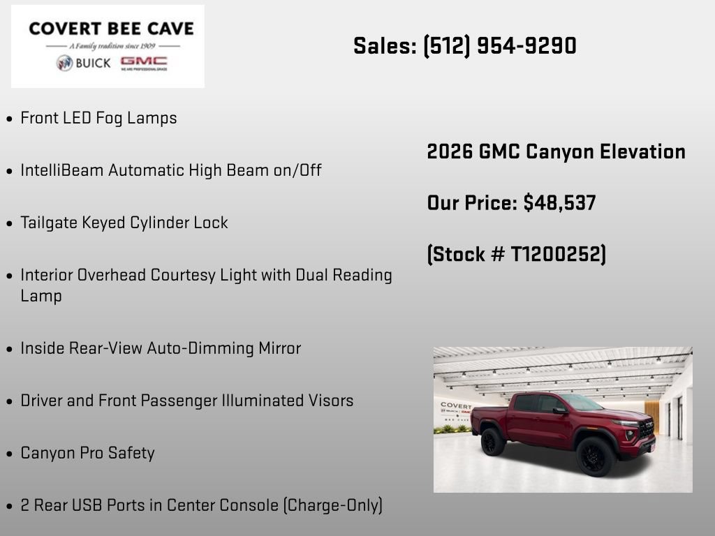 New 2026 GMC Canyon Elevation w/ Convenience Package AWD/4WD image 36