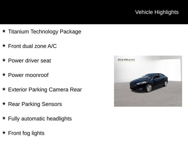 Used 2018 Ford Focus Titanium w/ Titanium Technology Package FWD image 9