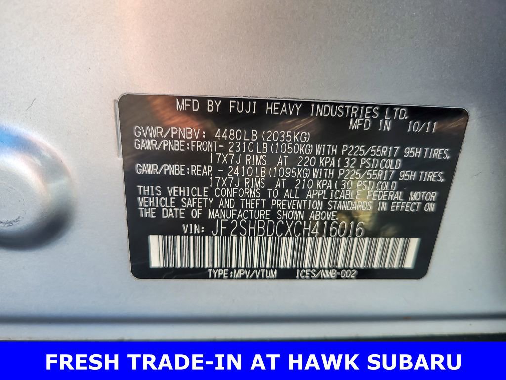 Used 2012 Subaru Forester 2.5X Premium w/ Popular Pkg 3 image 21
