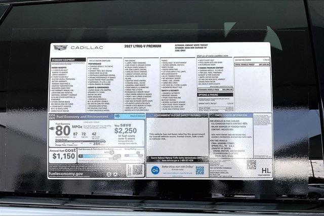 New 2027 Cadillac Lyriq V Premium AWD/4WD image 15