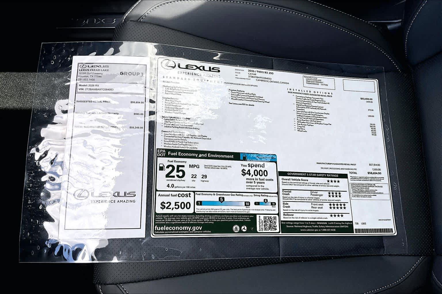 New 2026 Lexus RX 350 Premium FWD image 21