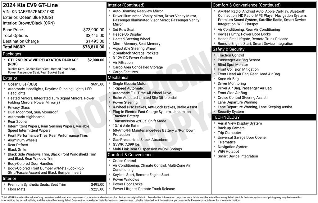 Certified 2024 Kia EV9 GT-Line image 10