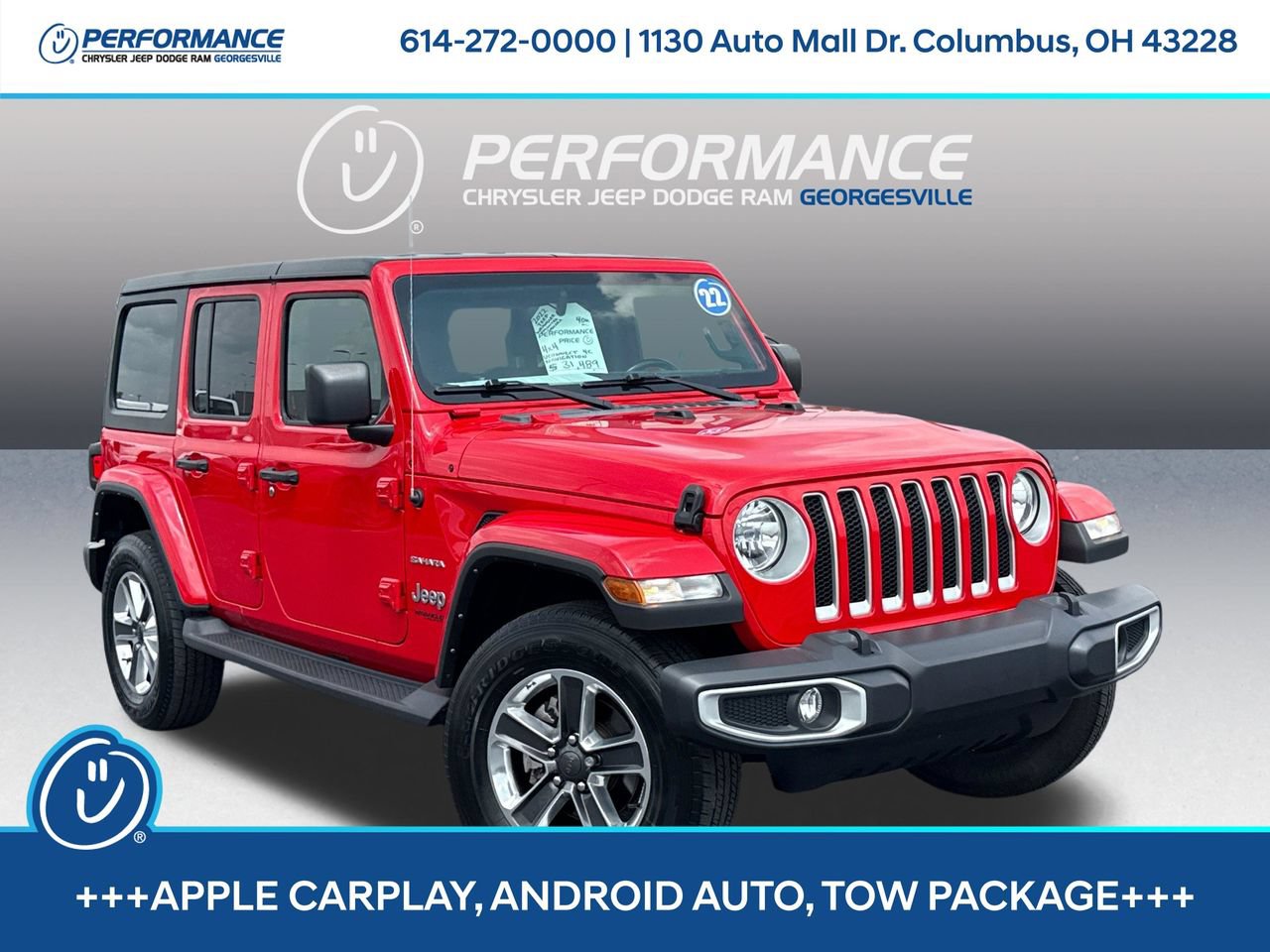 Used 2022 Jeep Wrangler Unlimited Sahara AWD/4WD image 1