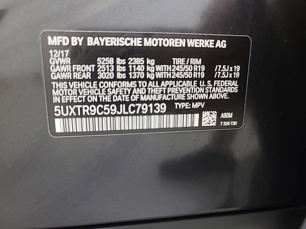 Used 2018 BMW X3 xDrive30i w/ Convenience Package AWD/4WD image 45