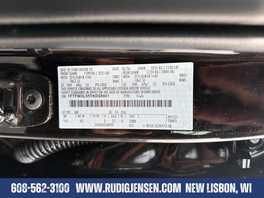 New 2026 Ford F150 XLT w/ Equipment Group 302A MID AWD/4WD image 32