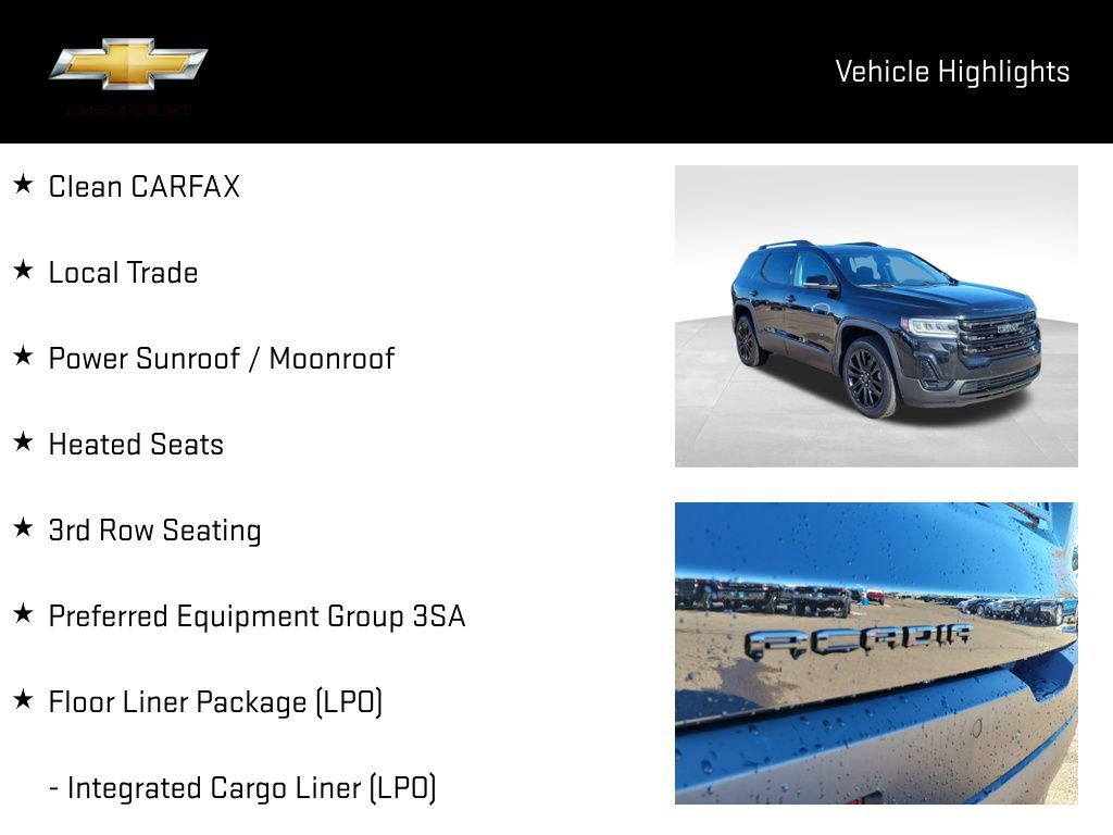 Certified 2023 GMC Acadia SLE w/ Infotainment Package image 17