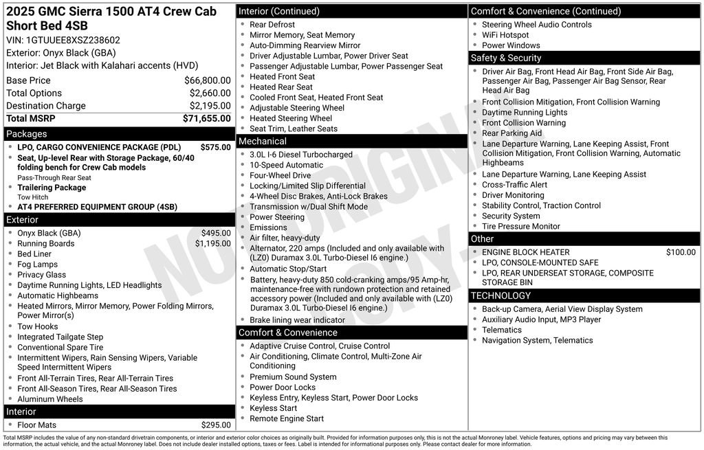 Used 2025 GMC Sierra 1500 AT4 image 14