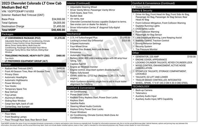 Used 2023 Chevrolet Colorado LT w/ LT Convenience Package AWD/4WD image 18