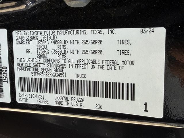Used 2024 Toyota Tundra Platinum RWD image 29