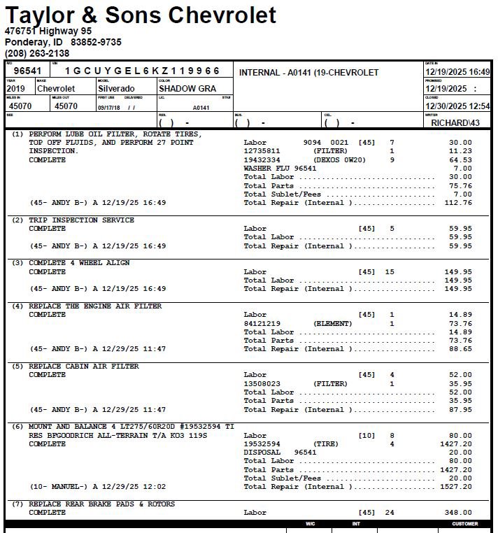Used 2019 Chevrolet Silverado 1500 LTZ w/ LTZ Plus Package image 43