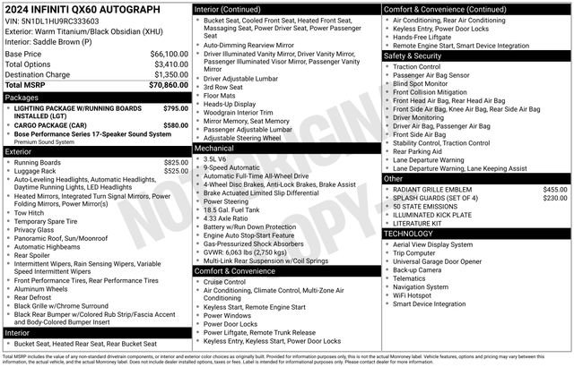 Used 2024 INFINITI QX60 Autograph image 38