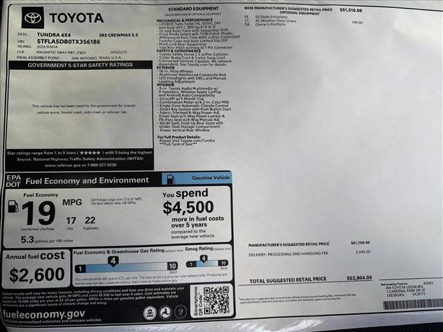 New 2026 Toyota Tundra SR5 image 24