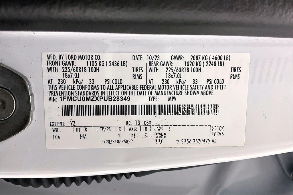 Certified 2023 Ford Escape ST-Line w/ Equipment Group 301A FWD image 35