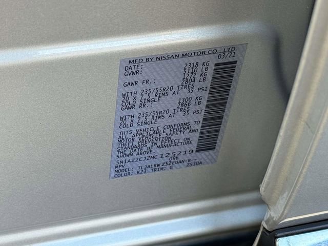 Used 2021 Nissan Murano SL w/ SL Moonroof Package image 25