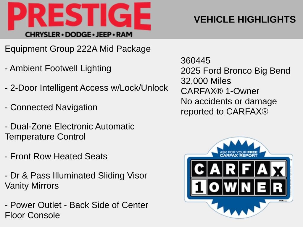 Used 2025 Ford Bronco Big Bend AWD/4WD video 2