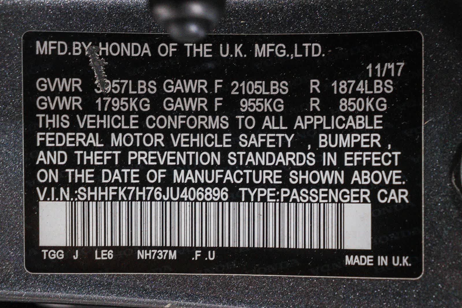 Used 2018 Honda Civic EX-L image 30
