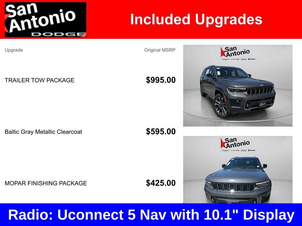 New 2025 Jeep Grand Cherokee L Overland w/ Trailer Tow Package AWD/4WD image 7