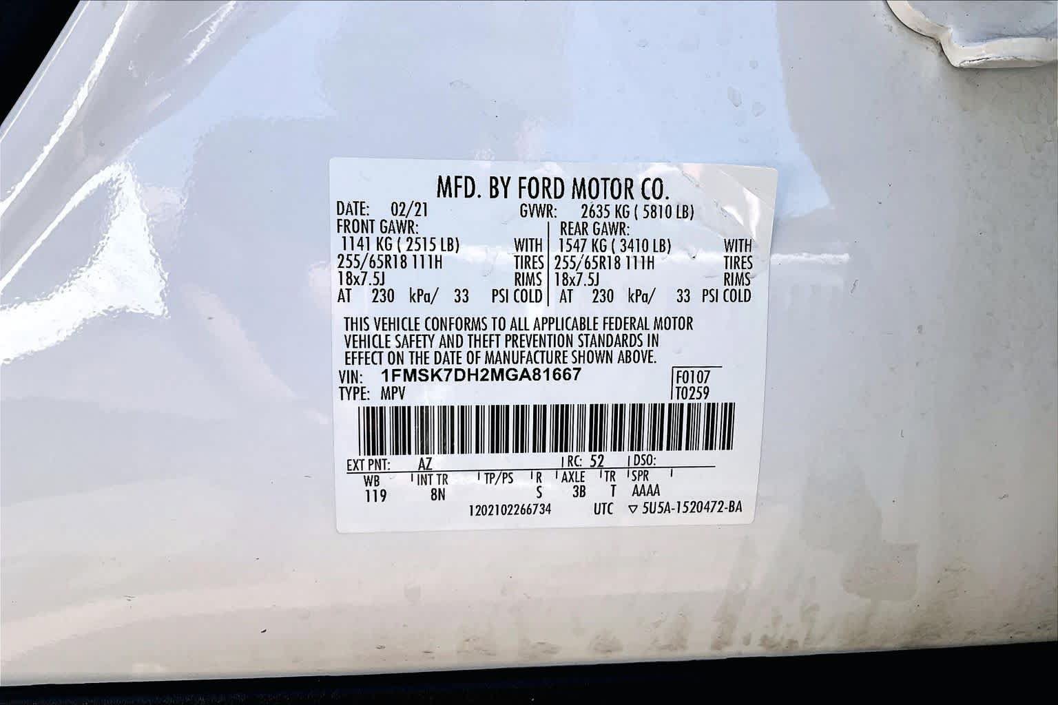 Used 2021 Ford Explorer XLT RWD image 32