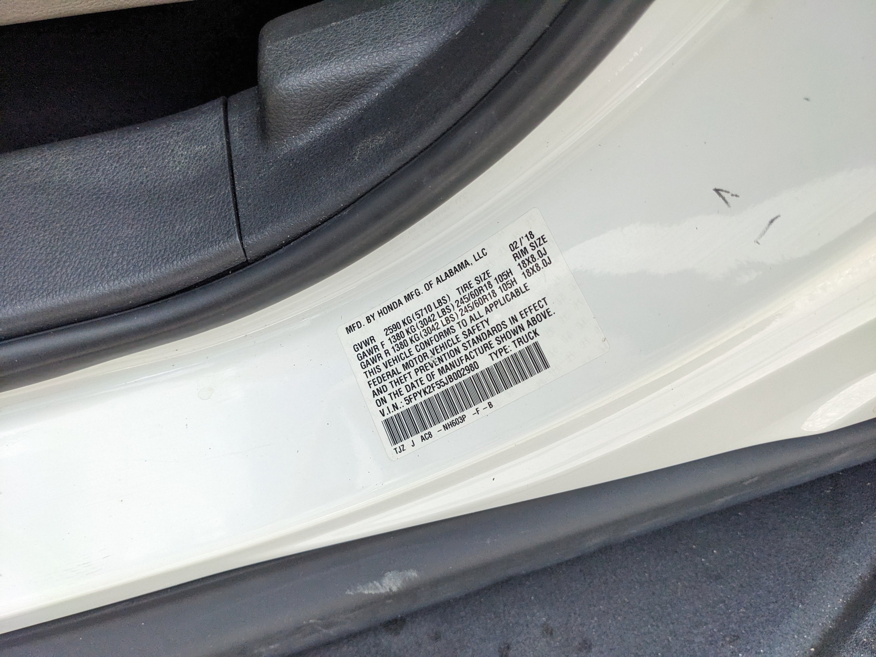 Used 2018 Honda Ridgeline RTL image 37