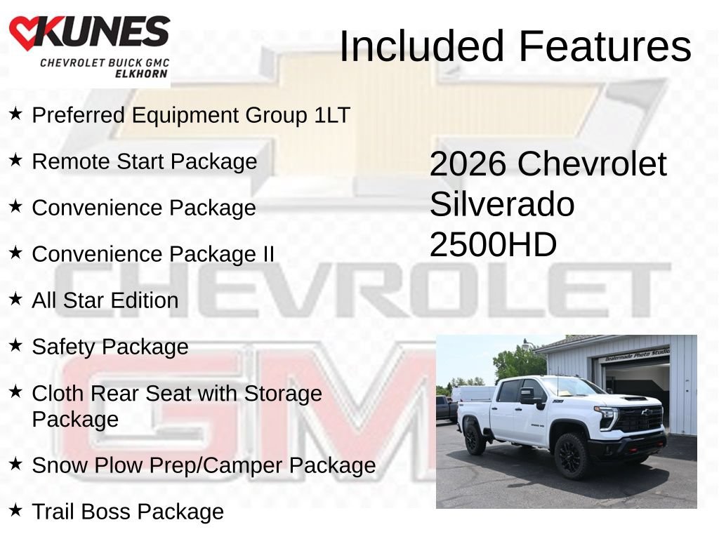 New 2026 Chevrolet Silverado 2500 LT w/ Trail Boss Package AWD/4WD image 2