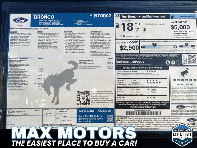 New 2025 Ford Bronco Badlands w/ Sasquatch Package image 17