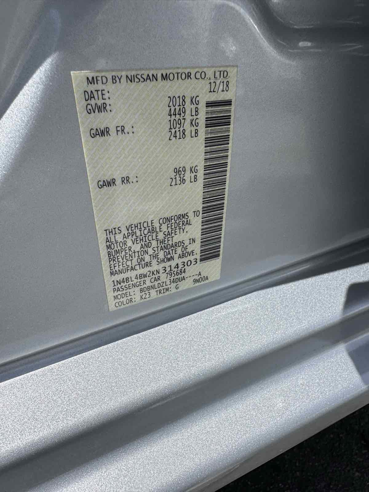 Used 2019 Nissan Altima 2.5 S image 24