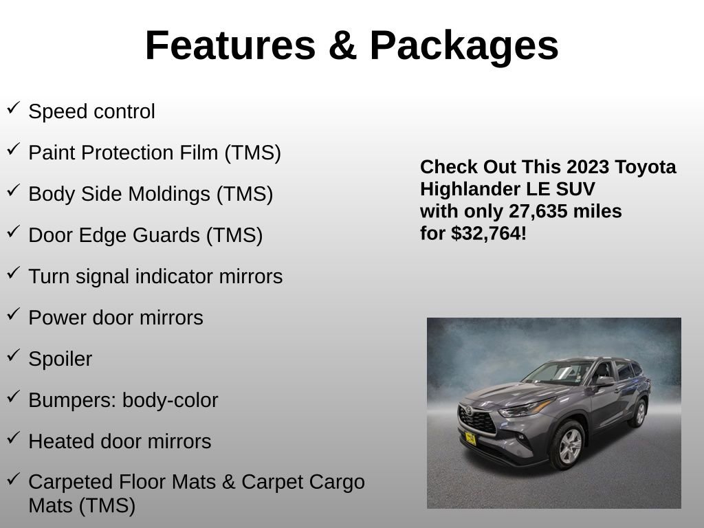 Used 2023 Toyota Highlander LE image 25